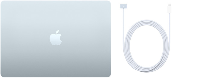 15-tolline MacBook Air ja MagSafe 3 liidesega USB-C kaabel