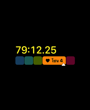 Workout app, Power Zones metrics, workout in zone 4