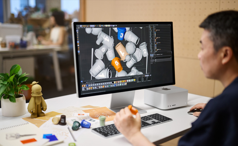 ดีไซเนอร์ใช้ Mac เพื่อการเรนเดอร์ 3D