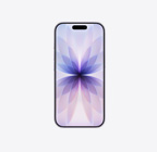 iPhone 17, front exterior, lavender color, Dynamic Island centered at top