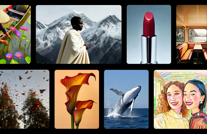 Gallery of images in a range of styles created with Image Playground.