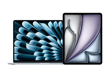 MacBook Air et iPad placés côte à côte